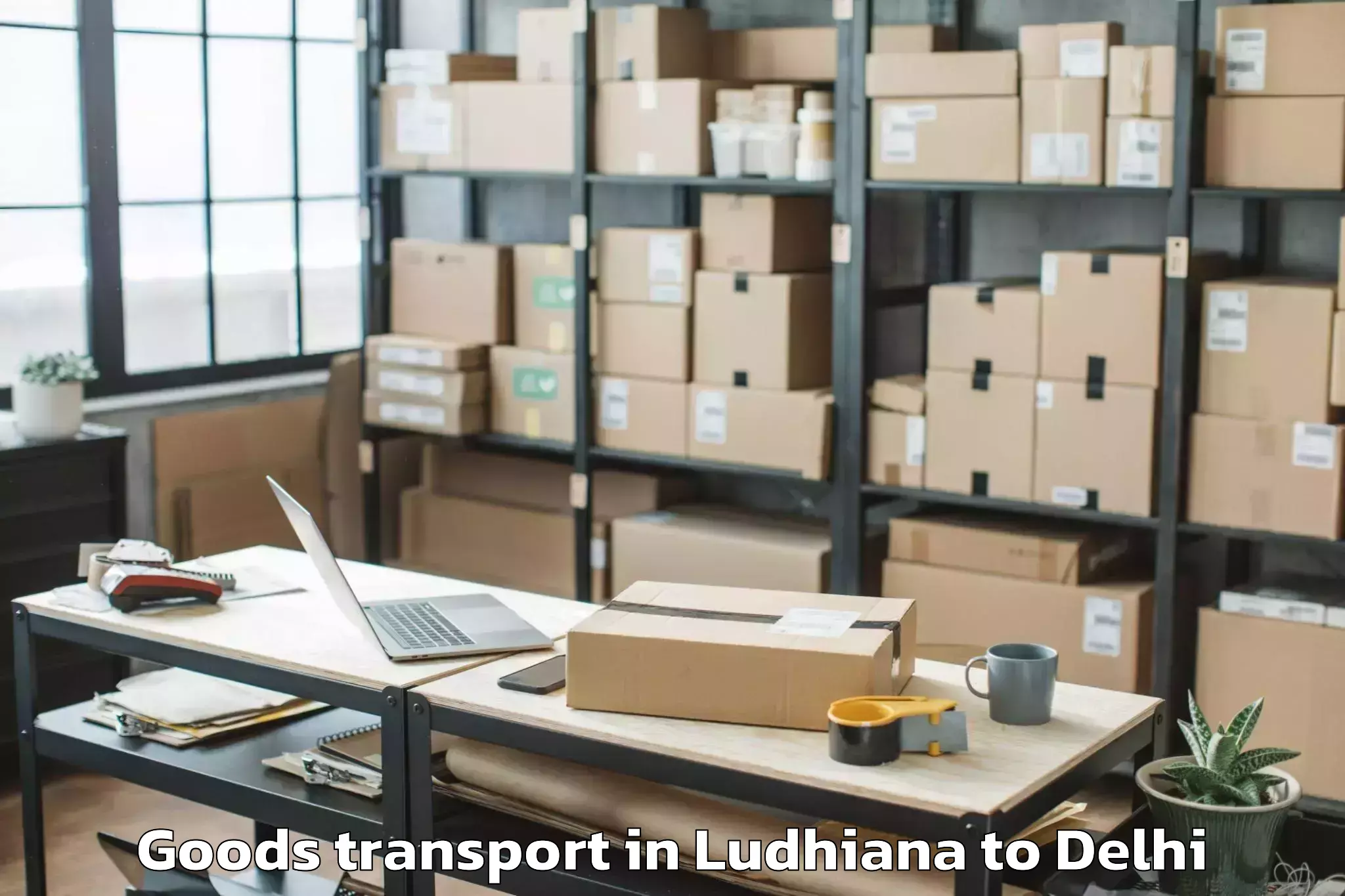 Reliable Ludhiana to Sadar Bazar Goods Transport